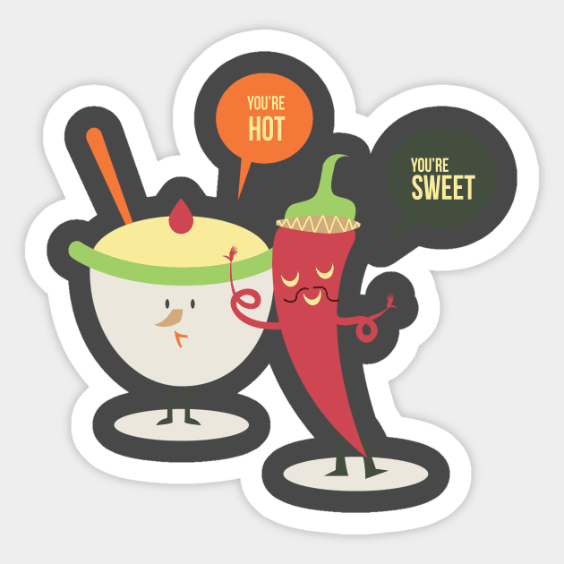 Sweet and Hot Sticker by eufritz